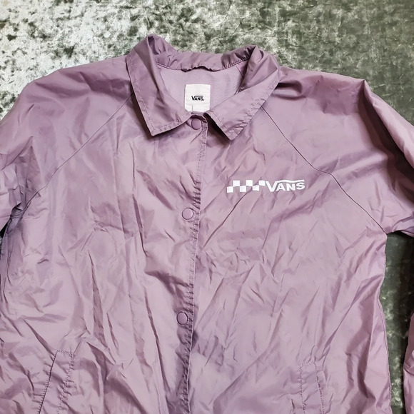 Vans Purple Snap Button Windbreaker Jacket - Picture 2 of 8